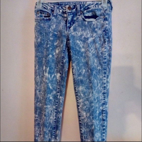 AEROPOSTALE WOMEN'S SIZE 2 ACID WASH JEANS - Picture 8 of 8